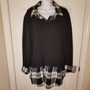 3x Style & Co Faux Layered Sweater